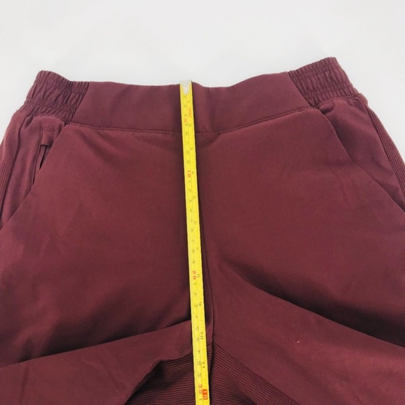 Athleta High Rise Lined Jogger Pants Burgundy Size 4 Petite - Picture 9 of 10